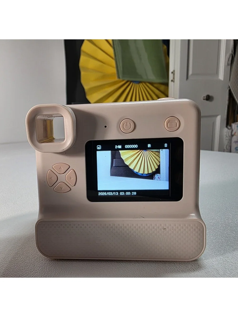 MVMT INSTAPRINT Instant Print Digital Camera White 12MP 1080p USB-C Pink